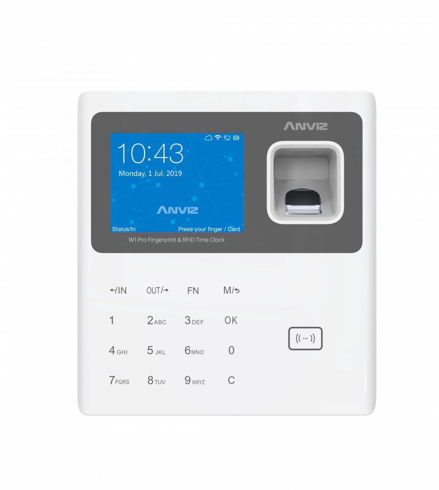 Anviz W1 Pro — Fingerprint-Zeiterfassungs-Terminal